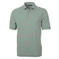 Cutter & Buck Virtue Recycled Stripe Featherlight Pique Mens Polo