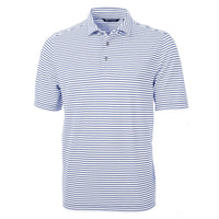 Cutter & Buck Virtue Recycled Stripe Featherlight Pique Mens Polo