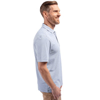 Cutter & Buck Virtue Recycled Stripe Featherlight Pique Mens Polo