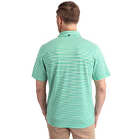 Cutter & Buck Virtue Recycled Stripe Featherlight Pique Mens Polo