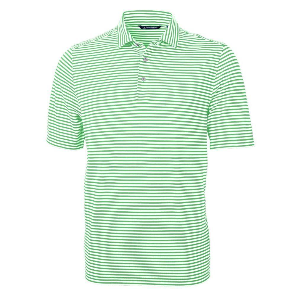 Cutter & Buck Virtue Recycled Stripe Featherlight Pique Mens Polo