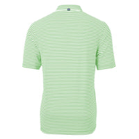 Cutter & Buck Virtue Recycled Stripe Featherlight Pique Mens Polo