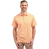 Cutter & Buck Virtue Recycled Stripe Featherlight Pique Mens Polo