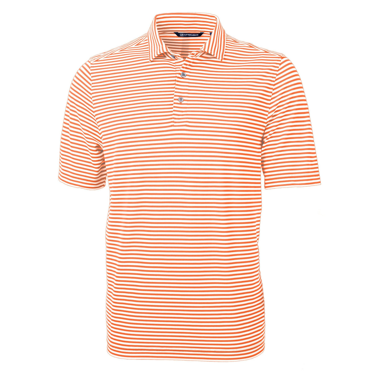 Cutter & Buck Virtue Recycled Stripe Featherlight Pique Mens Polo