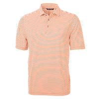 Cutter & Buck Virtue Recycled Stripe Featherlight Pique Mens Polo