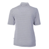 Cutter & Buck Virtue Recycled Stripe Featherlight Pique Womens Half Zip