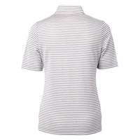 Cutter & Buck Virtue Recycled Stripe Featherlight Pique Womens Half Zip