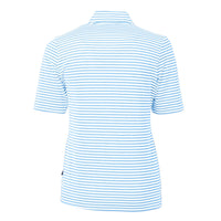 Cutter & Buck Virtue Recycled Stripe Featherlight Pique Womens Half Zip