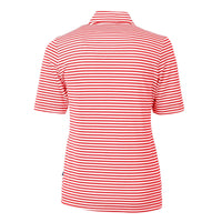 Cutter & Buck Virtue Recycled Stripe Featherlight Pique Womens Half Zip