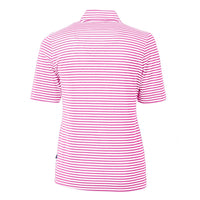 Cutter & Buck Virtue Recycled Stripe Featherlight Pique Womens Half Zip