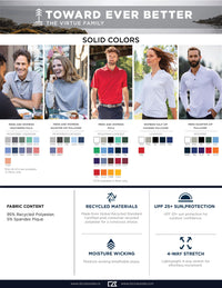 Cutter & Buck Virtue Recycled Tile Print Featherlight Pique Mens Big & Tall Polo