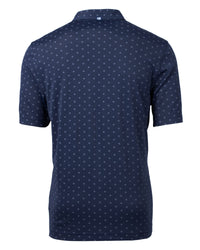Cutter & Buck Virtue Recycled Tile Print Featherlight Pique Mens Big & Tall Polo