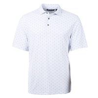 Cutter & Buck Virtue Recycled Tile Print Featherlight Pique Mens Big & Tall Polo