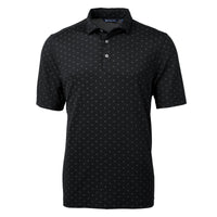 Cutter & Buck Virtue Recycled Tile Print Featherlight Pique Mens Big & Tall Polo