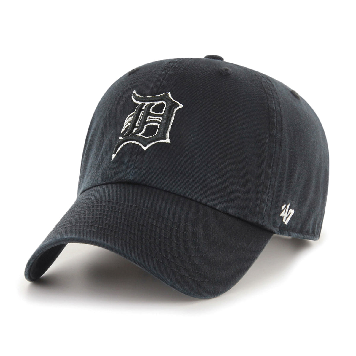 Detroit Tigers '47 Clean Up Cap - Black/White