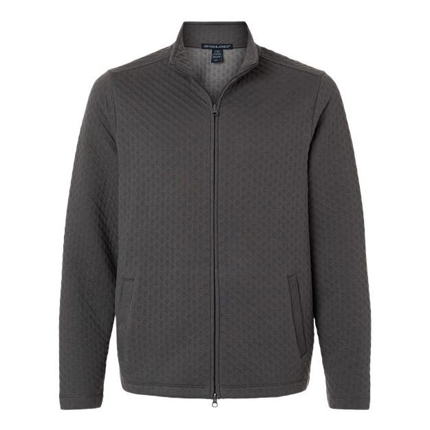 Devon & Jones Men' Berkley Textured Full-Zip Jacket