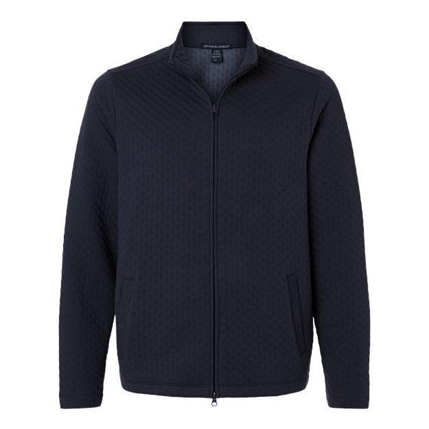 Devon & Jones Men' Berkley Textured Full-Zip Jacket