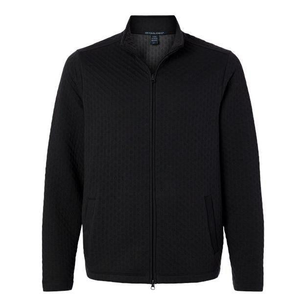 Devon & Jones Men' Berkley Textured Full-Zip Jacket
