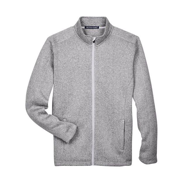 Devon & Jones Men' Bristol Full-Zip Sweater Fleece Jacket