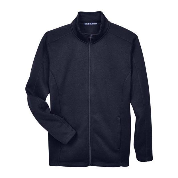 Devon & Jones Men' Bristol Full-Zip Sweater Fleece Jacket