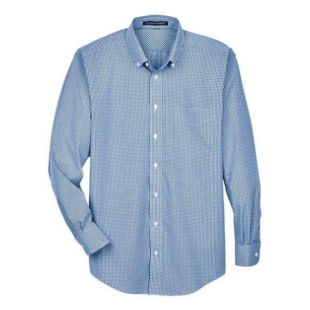 Devon & Jones Men' Crown Collection® Gingham Check Woven Dress Shirt