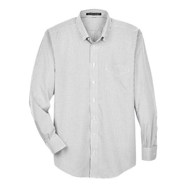 Devon & Jones Men' Crown Collection® Gingham Check Woven Dress Shirt