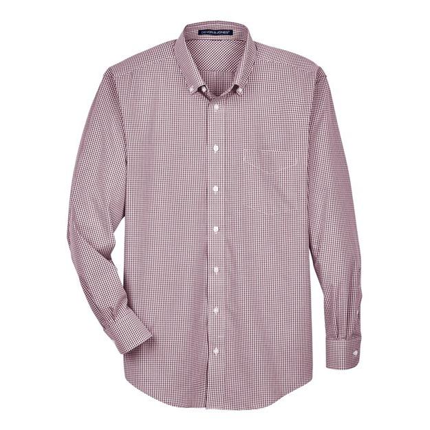 Devon & Jones Men' Crown Collection® Gingham Check Woven Dress Shirt