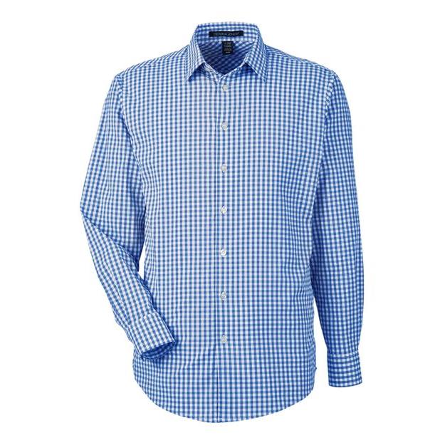 Devon & Jones Men' CrownLux Performance® Gingham Dress Shirt