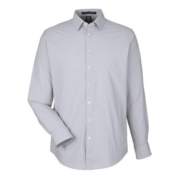 Devon & Jones Men' CrownLux Performance® Microstripe Dress Shirt