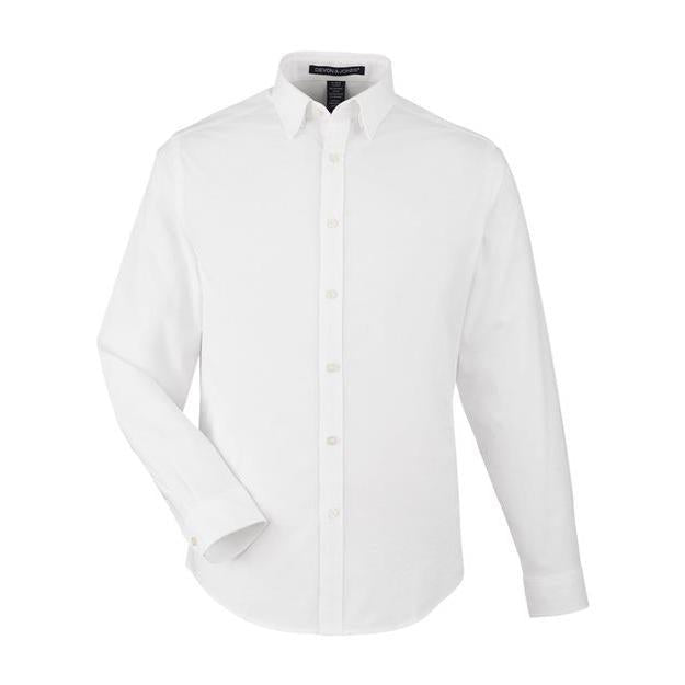 Devon & Jones Men' CrownLux Performance® Spencer Poplin Dress Shirt