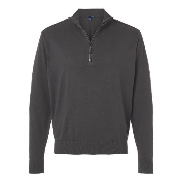 Devon & Jones Men' New Classics Quarter-Zip Sweater