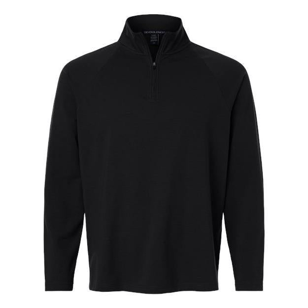 Devon & Jones Men' Seaton Pebble Textured Quarter-Zip Pullover