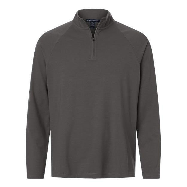 Devon & Jones Men' Seaton Pebble Textured Quarter-Zip Pullover