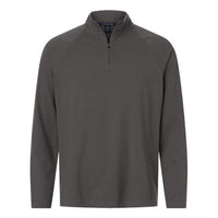 Devon & Jones Men' Seaton Pebble Textured Quarter-Zip Pullover