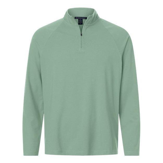 Devon & Jones Men' Seaton Pebble Textured Quarter-Zip Pullover