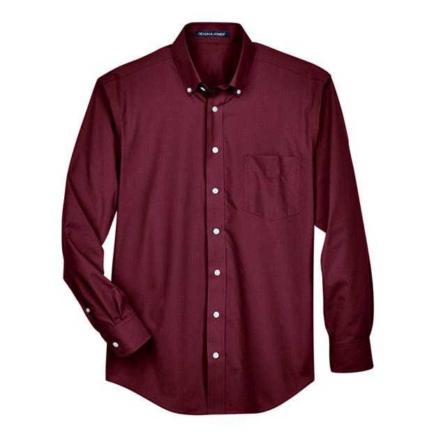 Devon & Jones Men's Crown Collection® Broadcloth Woven Dress Shirt