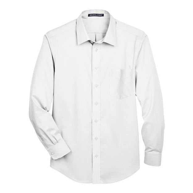 Devon & Jones Men's Crown Collection® Solid Stretch Twill Woven Dress Shirt