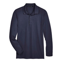 Devon & Jones Men's CrownLux Performance® Plaited Long Sleeve Polo