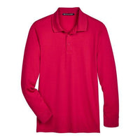 Devon & Jones Men's CrownLux Performance® Plaited Long Sleeve Polo