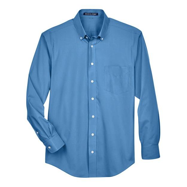 Devon & Jones Men's Tall Crown Collection® Broadcloth Woven Dress Shirt