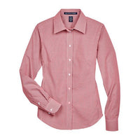 Devon & Jones Women' Crown Collection® Gingham Check Woven Dress Shirt