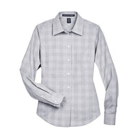Devon & Jones Women' Crown Collection® Glen Plaid Woven Dress Shirt
