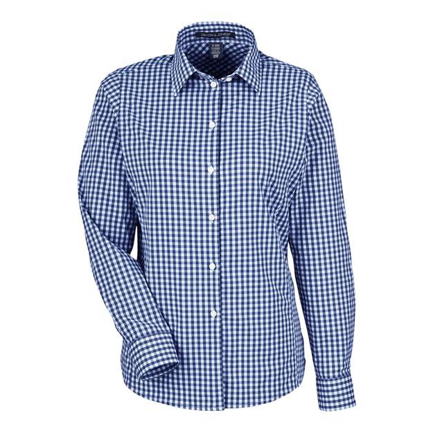 Devon & Jones Women's CrownLux Performance® Gingham Dress Shirt