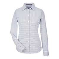 Devon & Jones Women's CrownLux Performance® Micro Windowpane Woven Dress Shirt