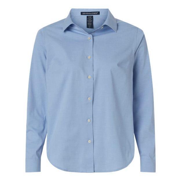 Devon & Jones Women's CrownLux Performance® Spencer Poplin Dress Shirt