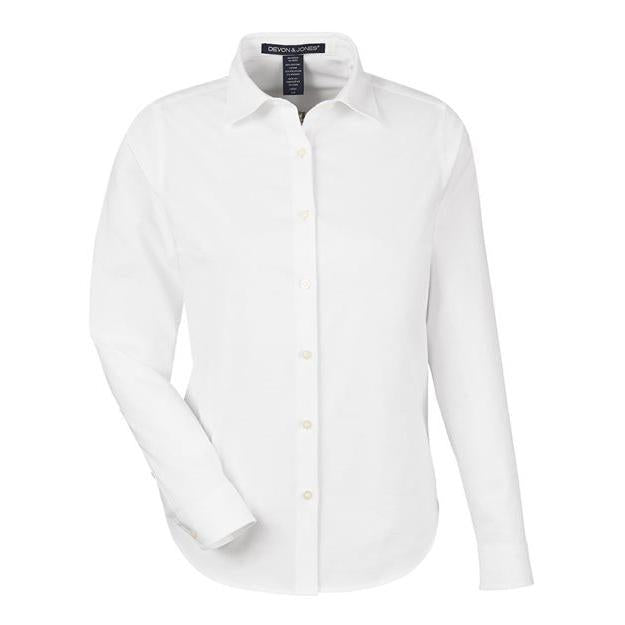 Devon & Jones Women's CrownLux Performance® Spencer Poplin Dress Shirt