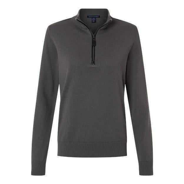 Devon & Jones Women's New Classics Quarter-Zip Sweater