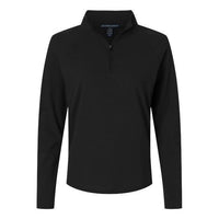 Devon & Jones Women's Seaton Pebble Textured Quarter-Zip Pullover