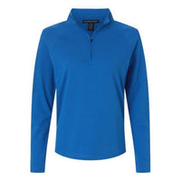 Devon & Jones Women's Seaton Pebble Textured Quarter-Zip Pullover
