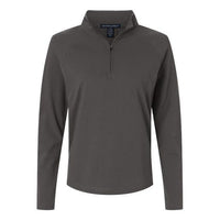 Devon & Jones Women's Seaton Pebble Textured Quarter-Zip Pullover